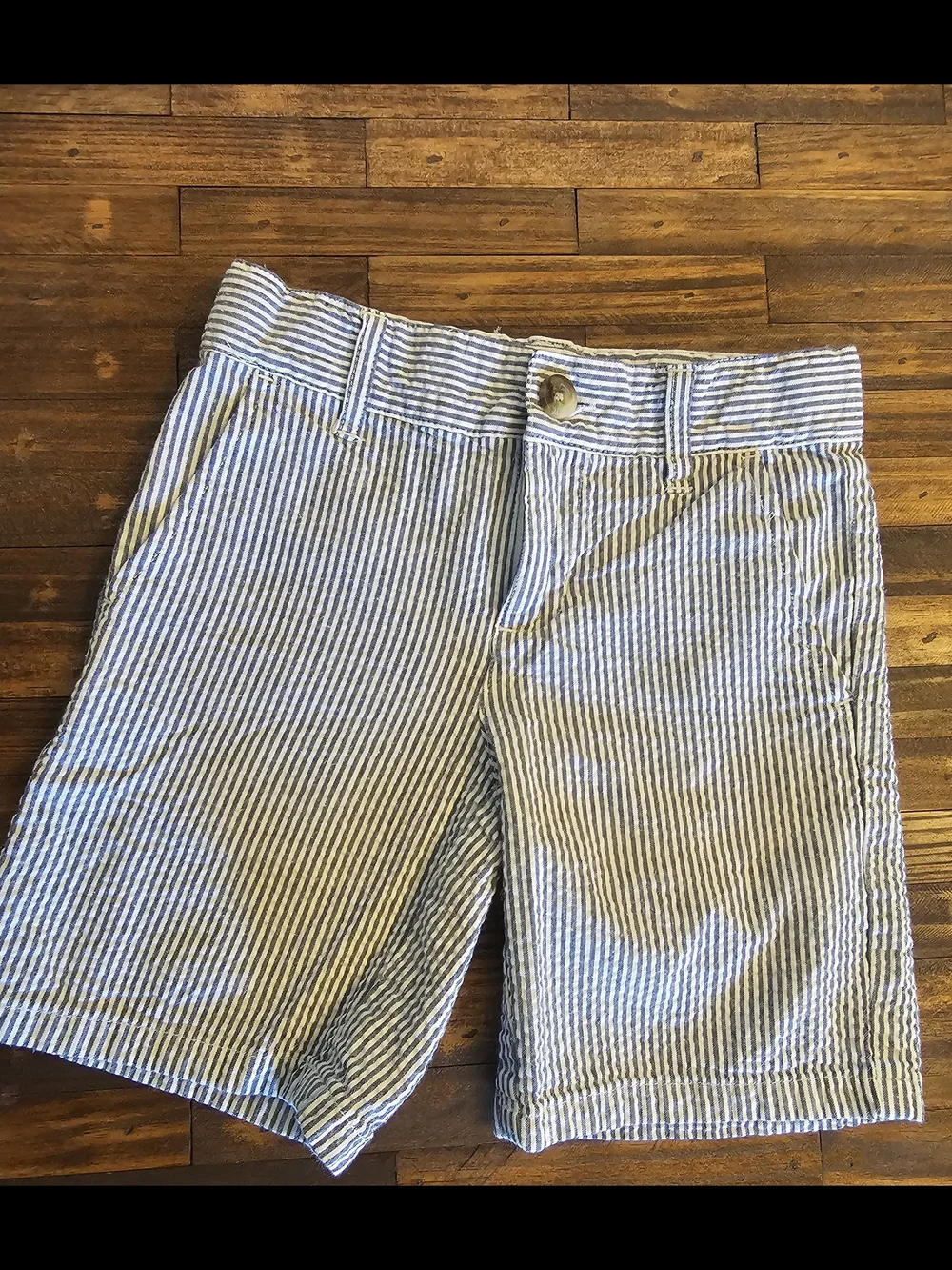 Janie and Jack Navy and White Striped Shorts - Toddler